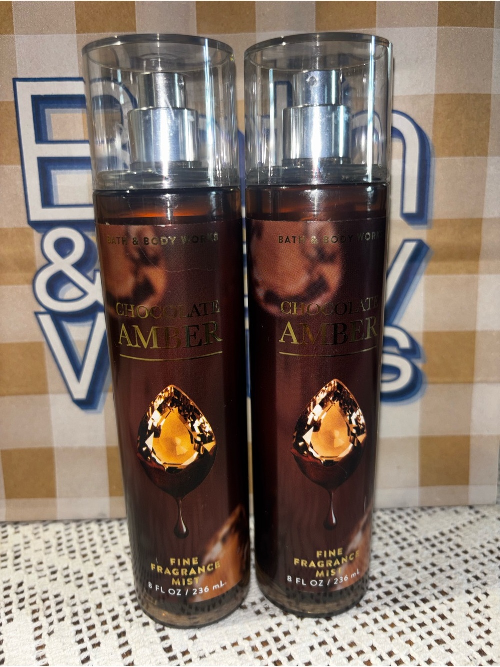 (2026) Bath & Body Works Chocolate Amber Fine Fragrance Mists